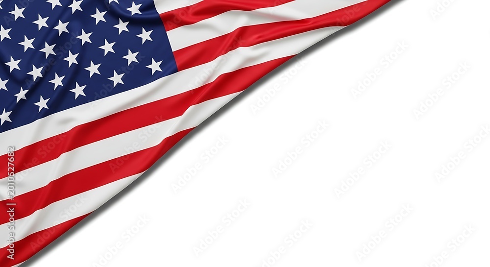 Obraz premium Patriotic american flag display for flag day 4th of july and independence day celebrations