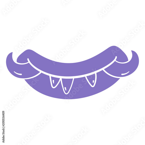 Canvas Print Playful cartoonish smile design