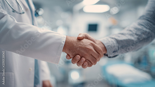Handshake Between Two People in Warm Sunlight Forest – Trust, Partnership and Unity Concept