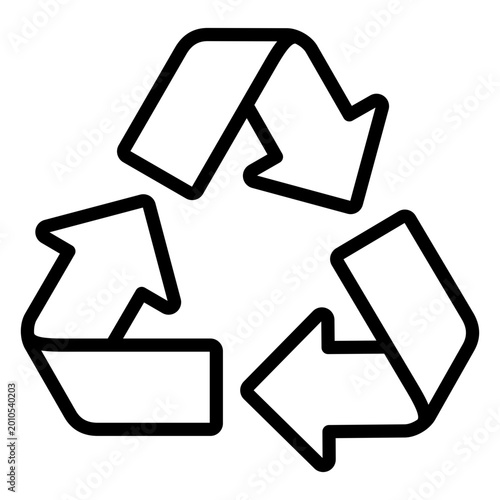 Φωτογραφία Minimalist recycling symbol design