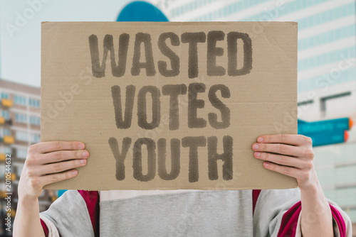 Fényképezés "Wasted Votes Youth" Young ballots feel pointless when platforms ignore generational concerns