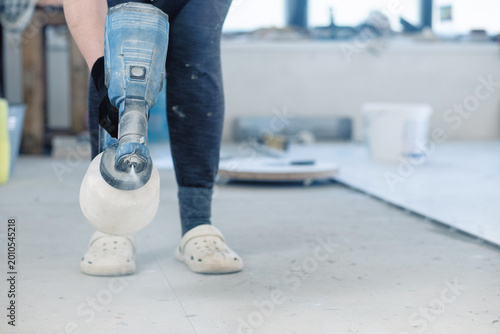 Concrete prep for tile