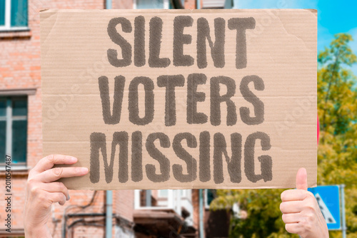 Fotografie "Silent Voters Missing" Young absent voters leave democracies without its loudest voices