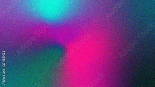 Abstract blurred light gradient with soft glow warm neon pink, deep purple tones on a dark backdrop combined with vibrant grainy texture and lo fi noise effect for modern digital art projects