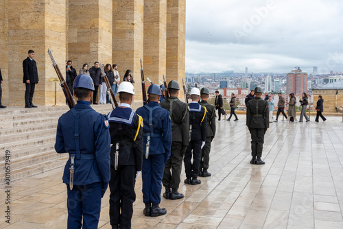 Ankara, Turkish, Turkey. Anitkabir mausoleum, mosque