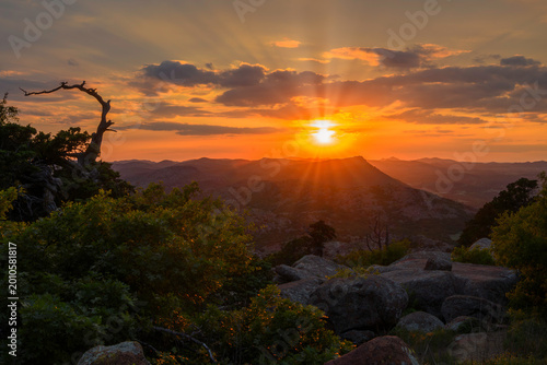 Εκτύπωση καμβά Sunset atop Mount Scott