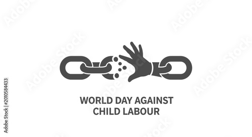 Photos World Day Against Child Labour Logo.