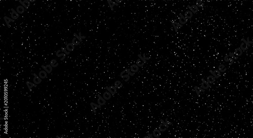 Dense star field night sky on black background