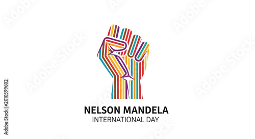 Fotografía Nelson Mandela International Day Logo Design.