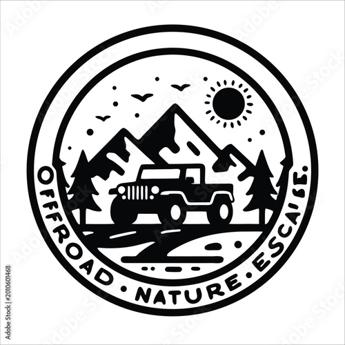 Off Road Adventure Mountain Drive vector