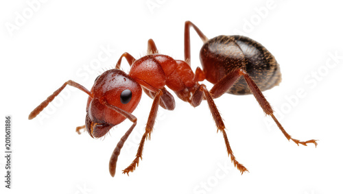 Fotografía Red Fire Ant Close-Up with Black Gaster and Long Antennae