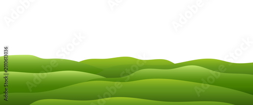 hills  and green grass background