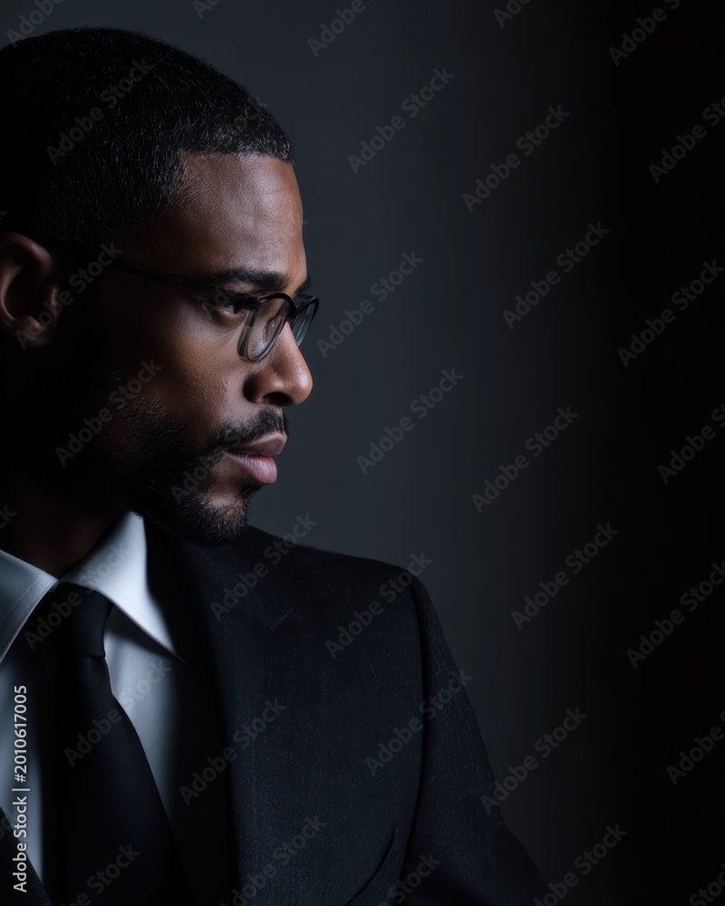 Fototapeta premium African-American businessman portrait, professional style