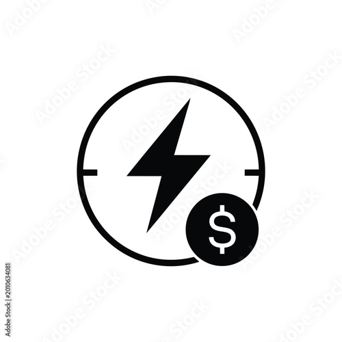 Free Download Energy saving cost meter icon with energy saving cost meter for electricity bill reduction - GFXLoad