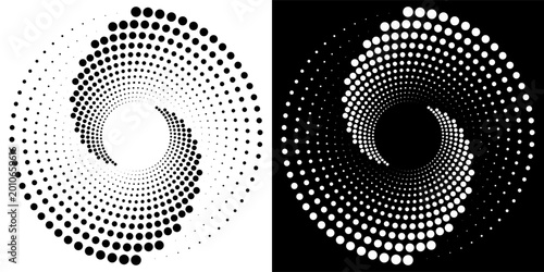 Foto Abstract background with lines in circle