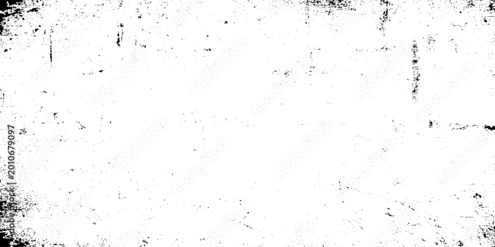 Fototapeta premium High contrast black and white grunge texture background, distressed scratched overlay with grainy ink splatter and gritty weathered surface effect, abstract monochromatic rough vector illustration.