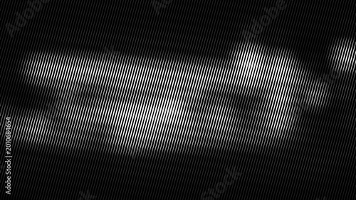 Tableau sur toile Abstract diagonal lines, halftone pattern, black and white geometric background,