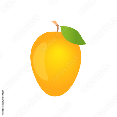 Ripe Mango Fruit Vector Art
