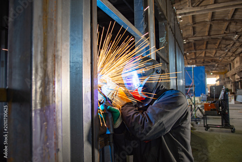 welder at work in a factory