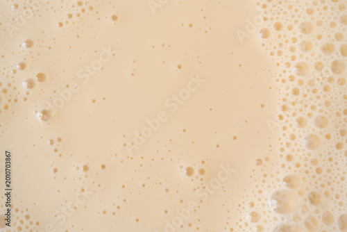 Coffee milkshake texture closeup