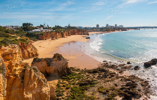 The cliffs near Portimao in Algarve - Portugal