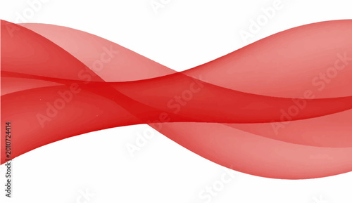Fotografija A dynamic ribbon of vibrant red gracefully swirls and flows across the canvas, showcasing a captivating visual effect
