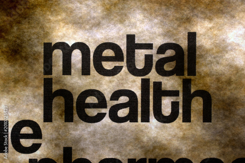 Mental Health Awareness Text on Grunge Background