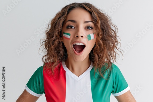 Mexican female soccer fan