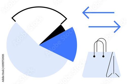 Cuadro en lienzo E-commerce, shopping trends, data tracking, sales analytics, market exchange, retail insights