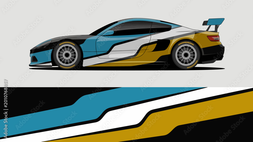 Obraz premium Sport Car Racing Vehicle Speed.
