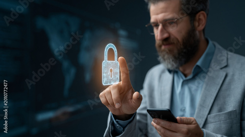 Cybersecurity Concept: A fo...