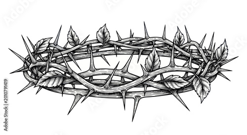 фотографія Crown of Thorns, Religious Symbol, Jesus Christ Suffering, Easter, Christianity,