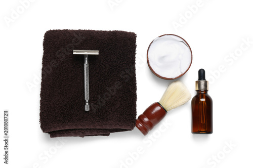 Set of men's shaving access...