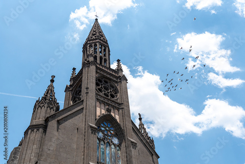 Bild auf Leinwand house of god, arquitectura, catedral, torre, religiones, edificio, ciudad, gótic