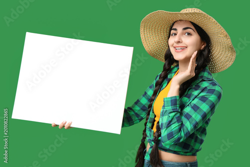 Beautiful young happy woman...