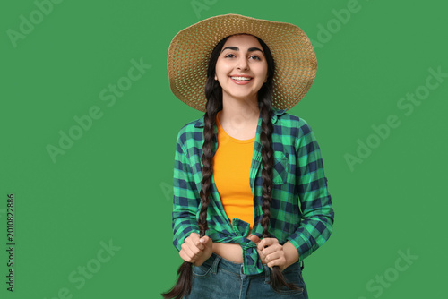 Beautiful young happy woman...