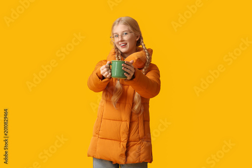 Beautiful young happy woman...