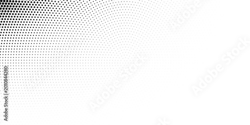 Abstract circle halftone gray dots gradient on white background, Curved twisted slanting design or waved lines pattern, Templates for business cards, brochures, posters, covers.