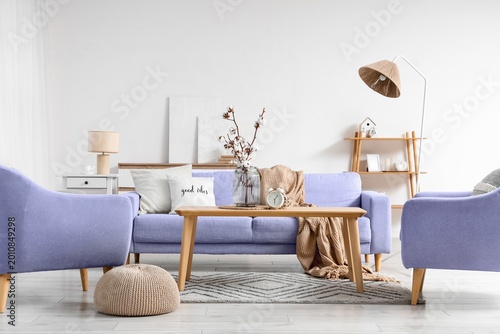 Interior of stylish living ...