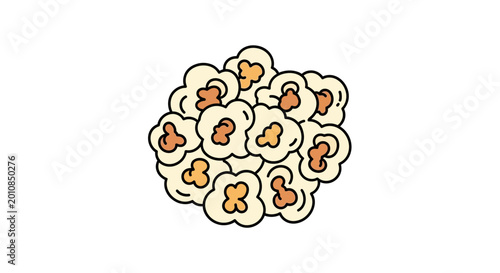Foto Group of identical cartoon question mark bubbles.