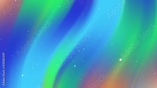 Abstract Aurora Gradient Background with Ethereal Waves and Soft Stardust Particles