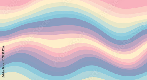 Abstract wavy pattern background with pastel colors