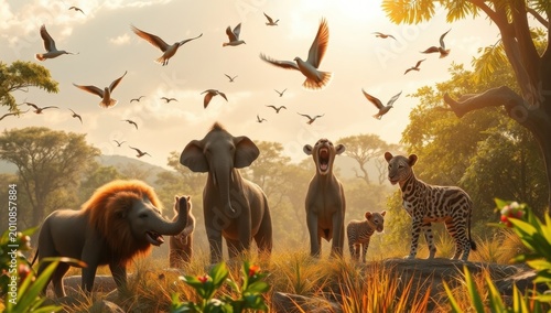 group of animals