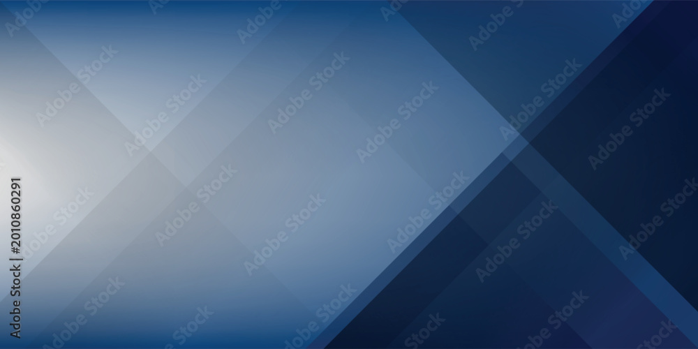 Obraz premium White and blue modern abstract wide banner with geometric shapes. Dark blue and white abstract background. Vector illustration