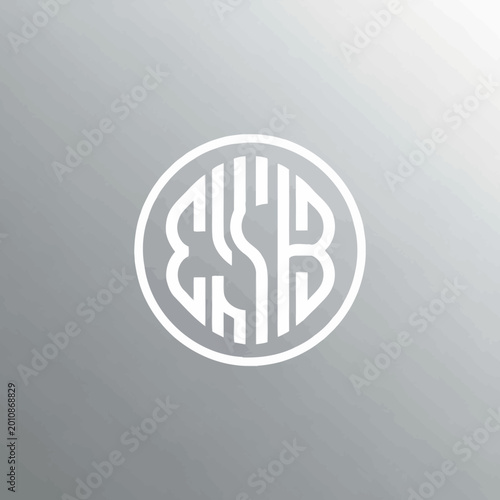 Monogram Logo Design Featuring Intertwined Letters ESB.