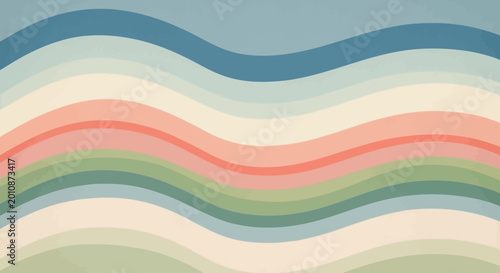 Colorful wavy lines background texture.