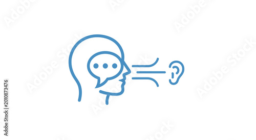 Canvas-taulu Communication Speech Bubble Icon.