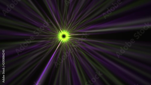 Vibrant Green Light Purple Background.