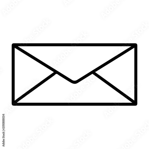 Tableau sur toile Email envelope icon with envelope communication correspondence connection delive