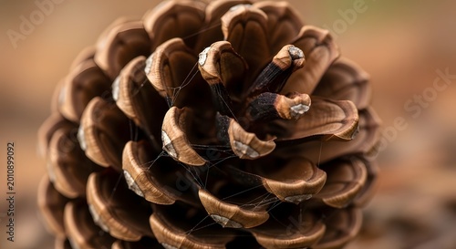 Close up of a brown pine cone
